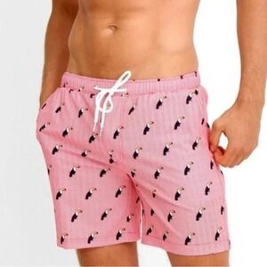 Mosmann Red Swim Shorts Trunks Australia Wear Under Toucan Sz S Small Jock 6" J